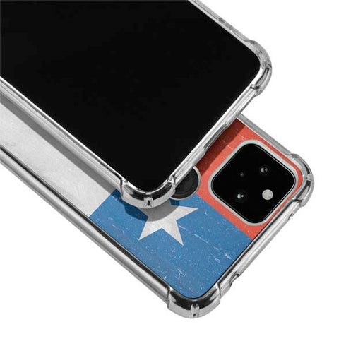 Chile Flag Distressed Google Pixel 4a 5G Clear Case